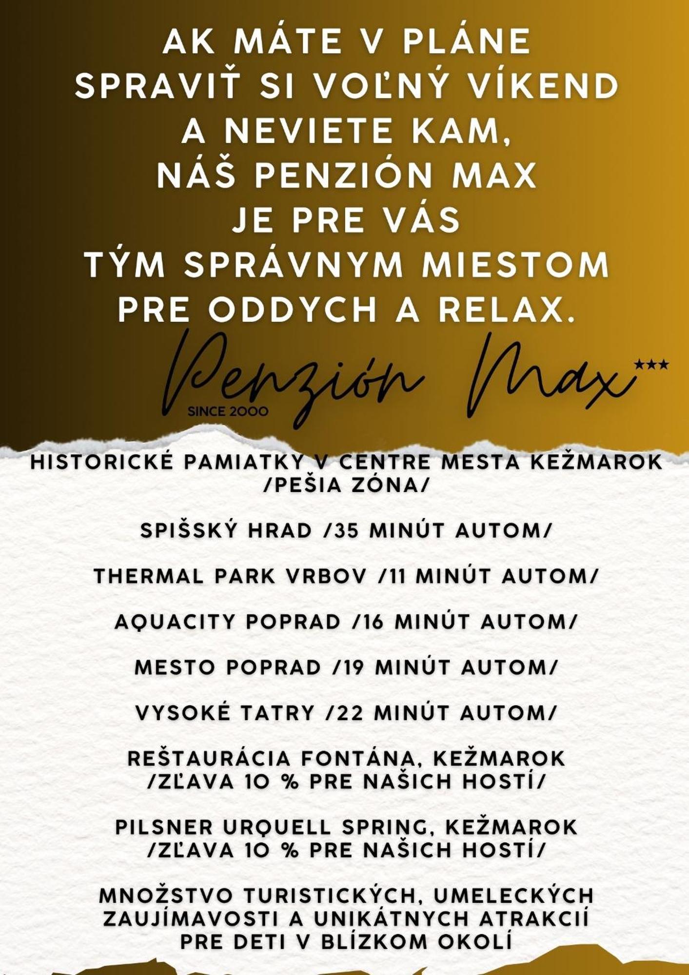 Penzion Max Kieżmark Zewnętrze zdjęcie
